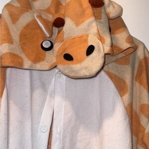 Funziez! By Silver Lilly Giraffe Plush Hooded Onesie - Yellow & White